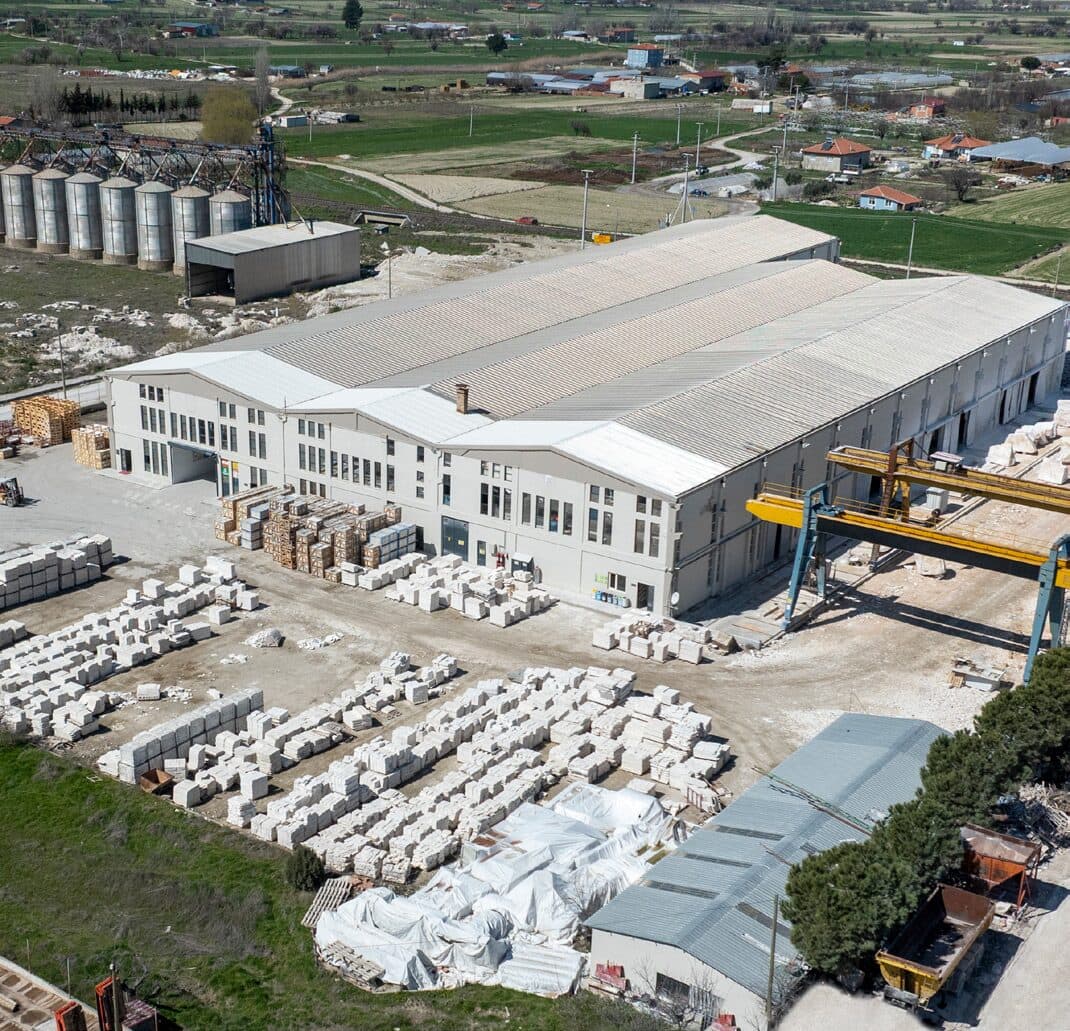 Stone processing factory